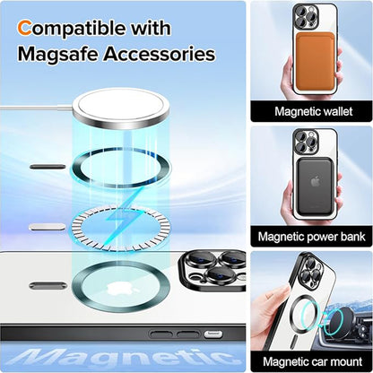 Θήκη MagSafe για Apple iPhone 12 Pro Max, Techsuit, Luxury Crystal, Μαύρη
