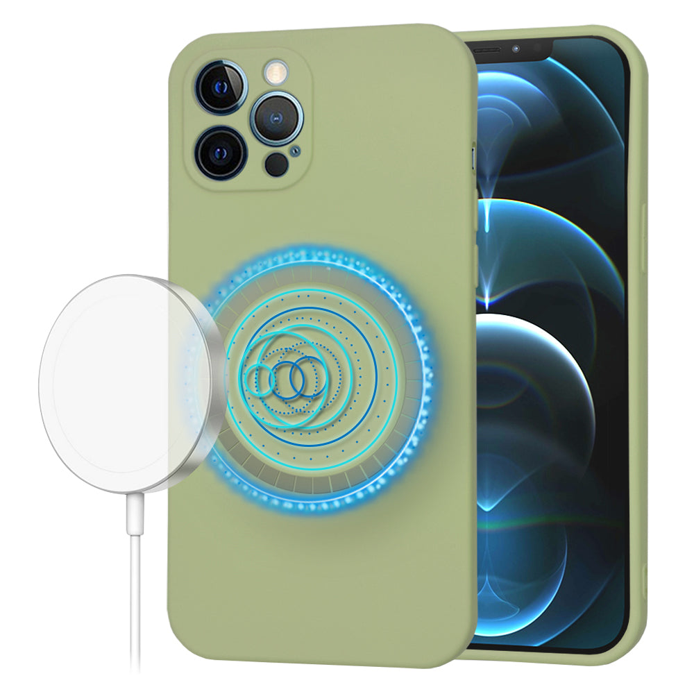 Θήκη MagSafe για Apple iPhone 12 Pro Max, Techsuit, SoftFlex, Matcha