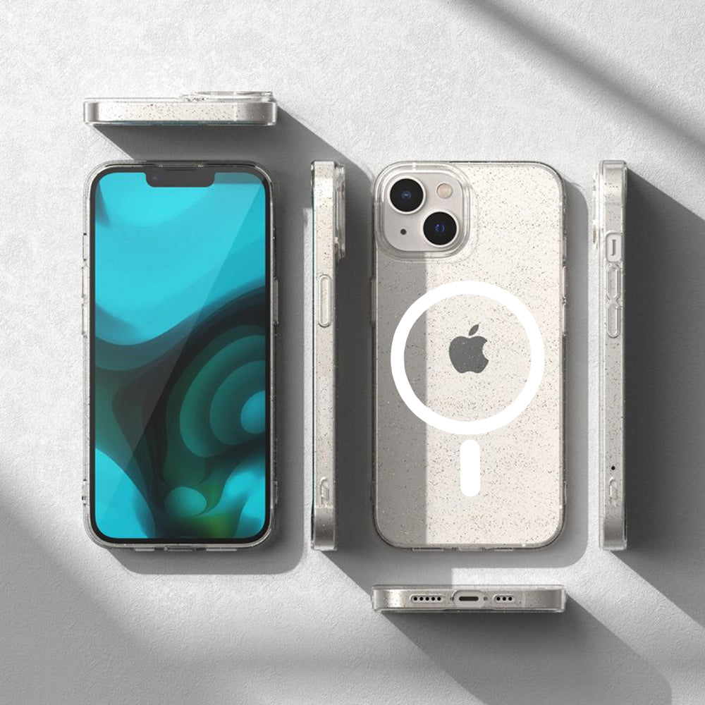 Θήκη MagSafe για Apple iPhone 12 Pro Max, Techsuit, SparkleSkin, Διαφανής
