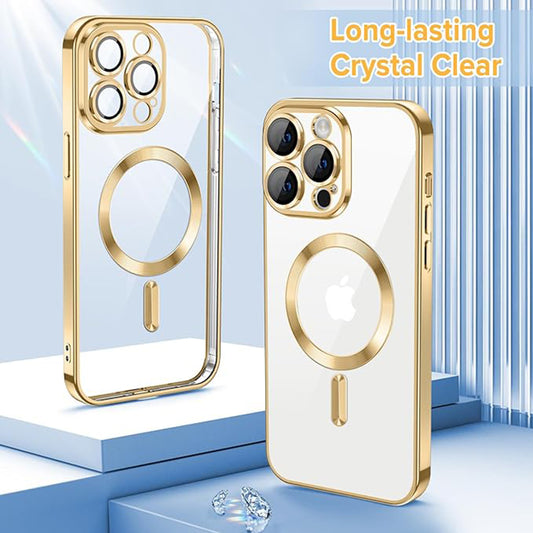 Θήκη MagSafe για Apple iPhone 12 Pro, Techsuit, Luxury Crystal, Χρυσή