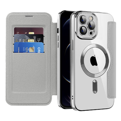 Θήκη MagSafe για Apple iPhone 12 Pro, Techsuit, SmartMag Book, Γκρι