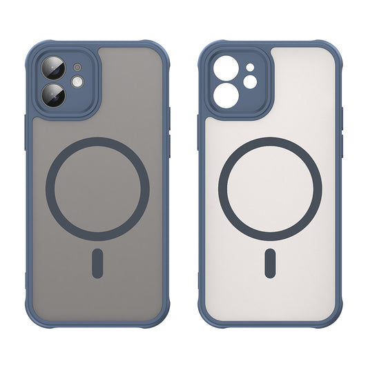 Θήκη MagSafe για Apple iPhone 12, Techsuit, HaloFrost II, Μπλε Σκούρο