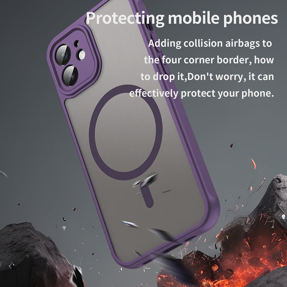 Θήκη MagSafe για Apple iPhone 12, Techsuit, HaloFrost II, Μωβ
