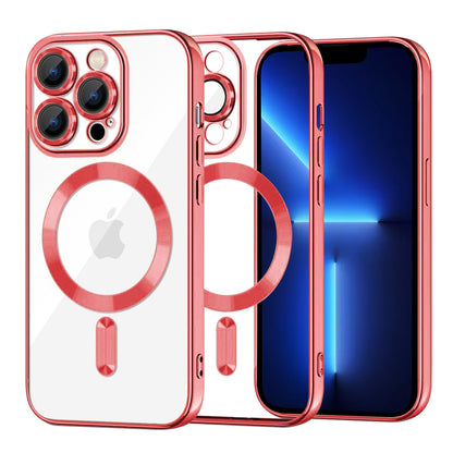 Θήκη MagSafe για Apple iPhone 13 Pro Max, Techsuit, Luxury Crystal, Κόκκινο