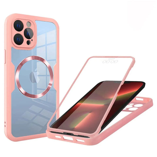Θήκη MagSafe για Apple iPhone 13 Pro, Techsuit, ColorVerse 360, Ροζ