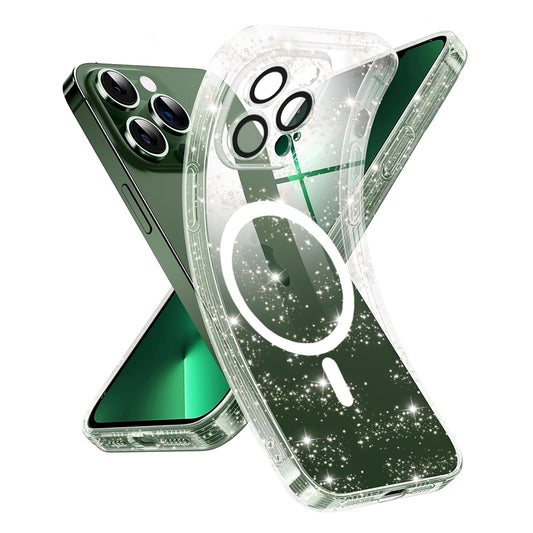 Θήκη MagSafe για Apple iPhone 13 Pro, Techsuit, SparkleSkin, Διαφανής