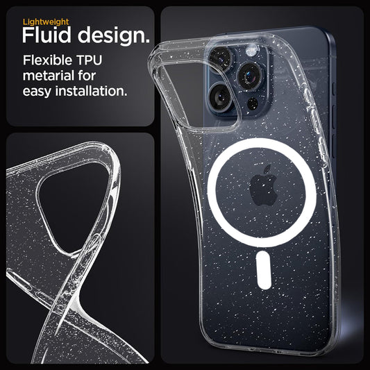 Θήκη MagSafe για Apple iPhone 13 Pro, Techsuit, SparkleSkin, Διαφανής