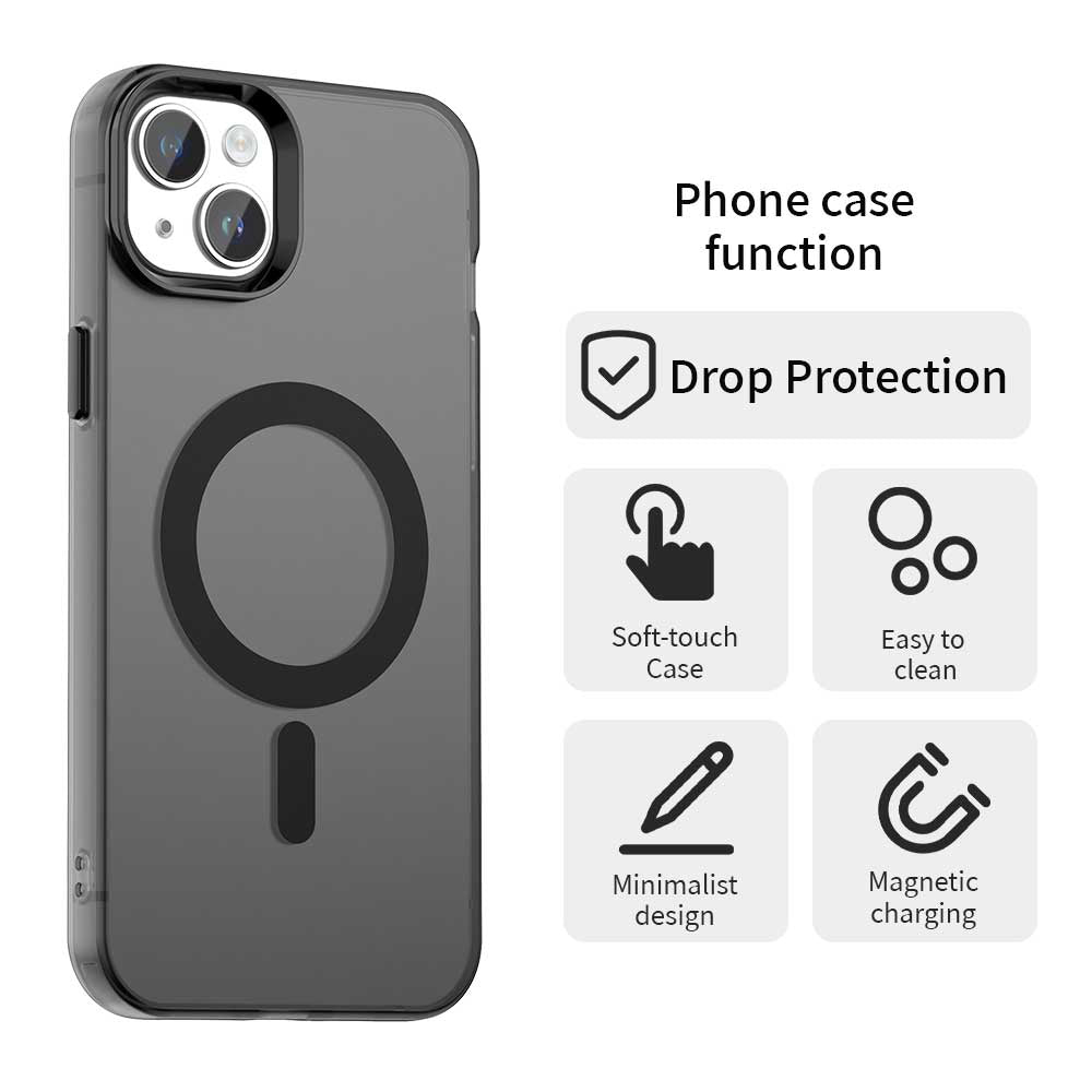 Θήκη MagSafe για Apple iPhone 13, Techsuit, CandyCase, Μαύρο