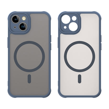 MagSafe Case for Apple iPhone 13, Techsuit, HaloFrost II, Navy Blue