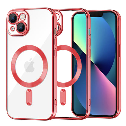 Θήκη MagSafe για Apple iPhone 13, Techsuit, Luxury Crystal, Κόκκινο