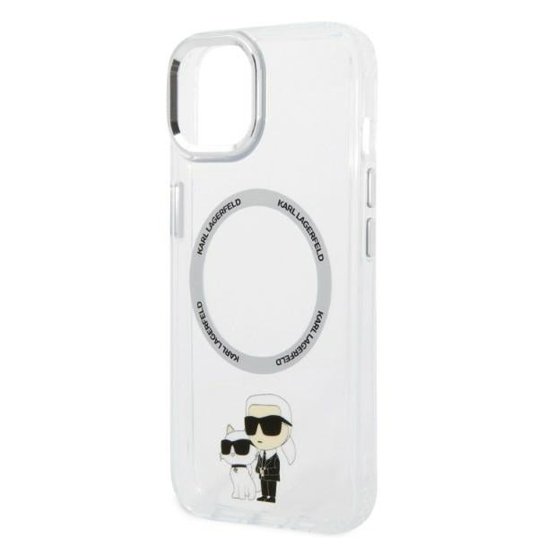 Θήκη MagSafe για Apple iPhone 14 Plus, Karl Lagerfeld, Ikonik Karl & Choupette, Διάφανη