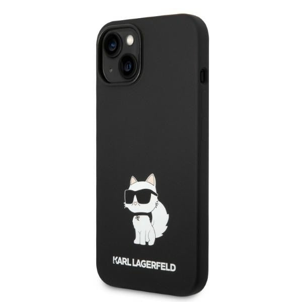 Θήκη MagSafe για Apple iPhone 14 Plus, Karl Lagerfeld, Silicone Choupette, Μαύρη