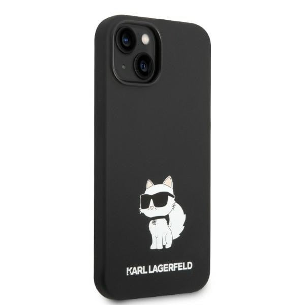 Θήκη MagSafe για Apple iPhone 14 Plus, Karl Lagerfeld, Silicone Choupette, Μαύρη
