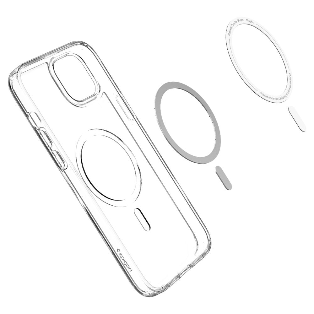 Θήκη MagSafe για Apple iPhone 14 Plus, Spigen, Ultra Hybrid Carbon, Διάφανη