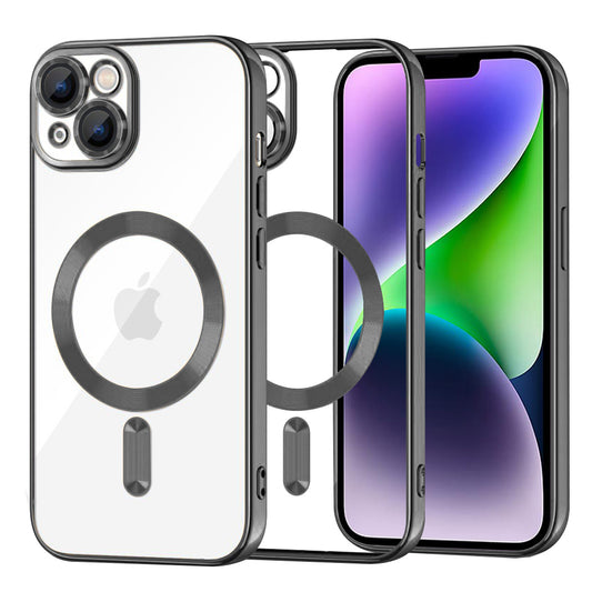 Θήκη MagSafe για Apple iPhone 14 Plus, Techsuit, Luxury Crystal, Μαύρο