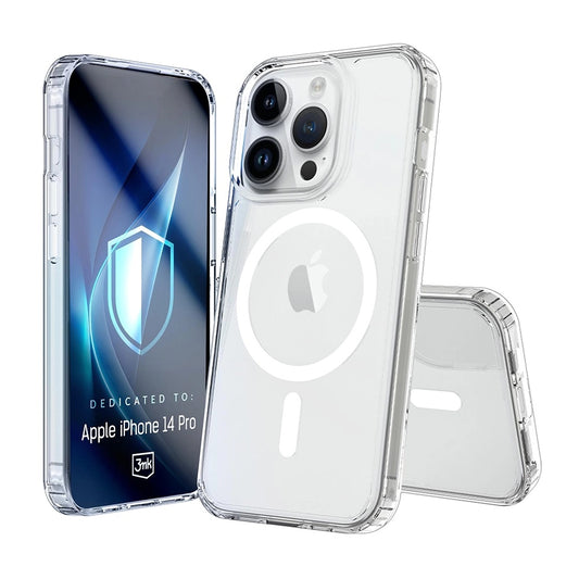 Θήκη MagSafe για Apple iPhone 14 Pro, 3MK, Armor MagCase, Διαφανής