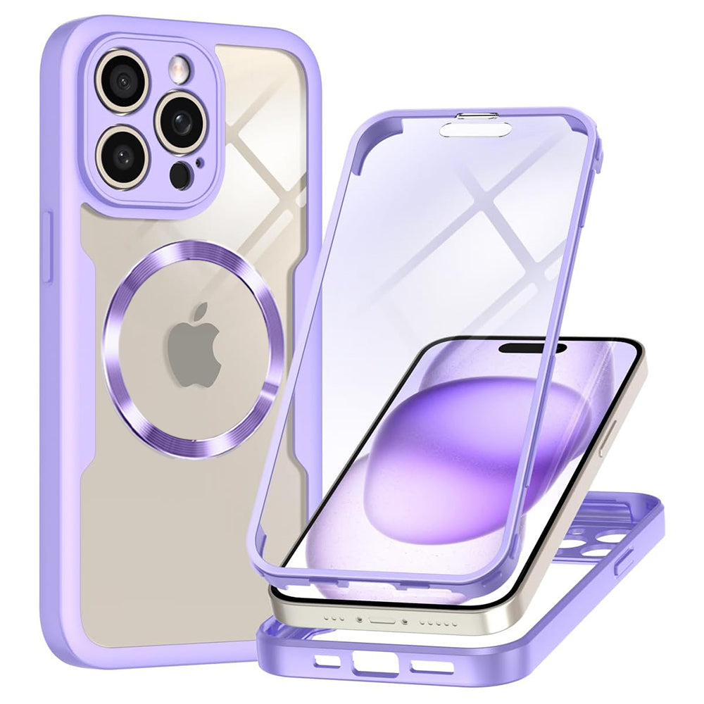 Θήκη MagSafe για Apple iPhone 14 Pro Max, Techsuit, ColorVerse 360, Μωβ