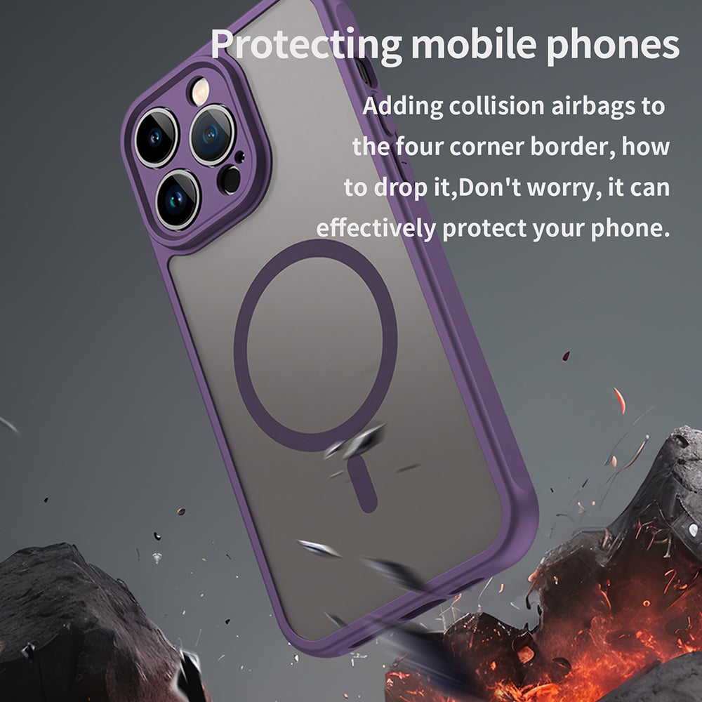 Θήκη MagSafe για Apple iPhone 14 Pro Max, Techsuit, HaloFrost II, Μωβ
