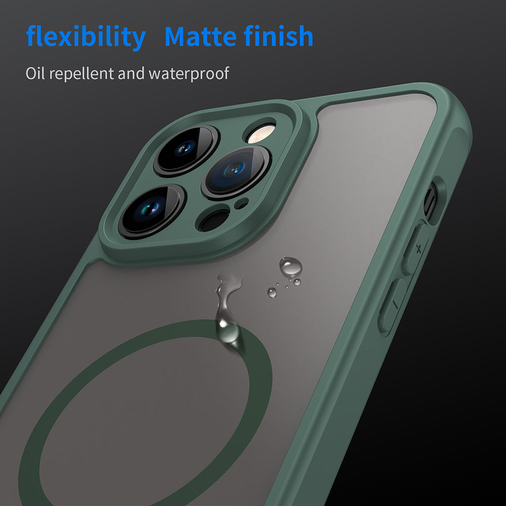Θήκη MagSafe για Apple iPhone 14 Pro Max, Techsuit, HaloFrost II, Πράσινο