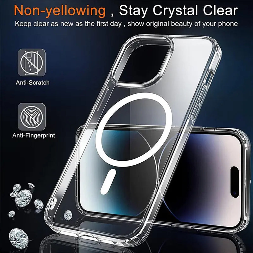 Θήκη MagSafe για Apple iPhone 14 Pro Max, Techsuit, Pro, Μαύρο