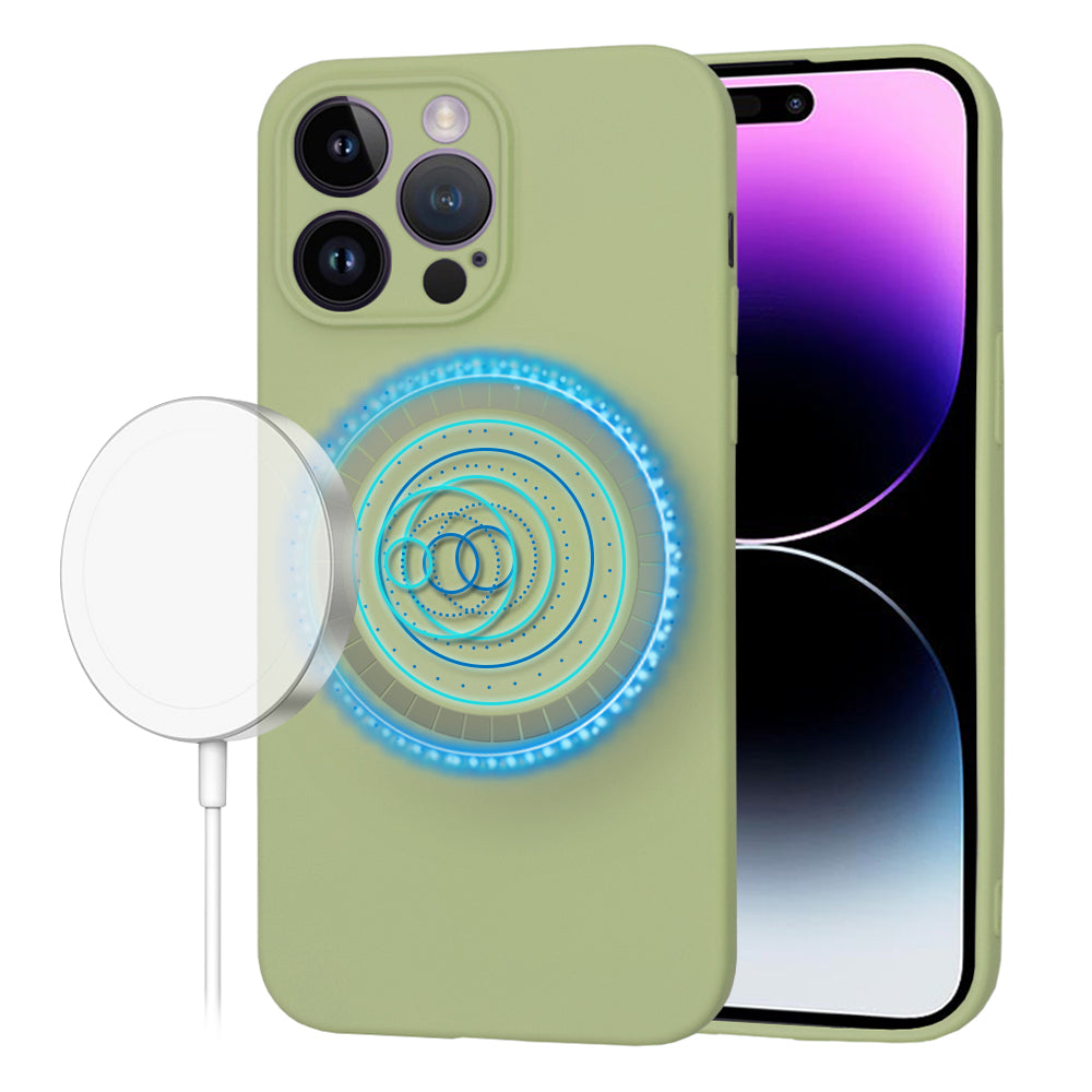 Θήκη MagSafe για Apple iPhone 14 Pro Max, Techsuit, SoftFlex, Matcha