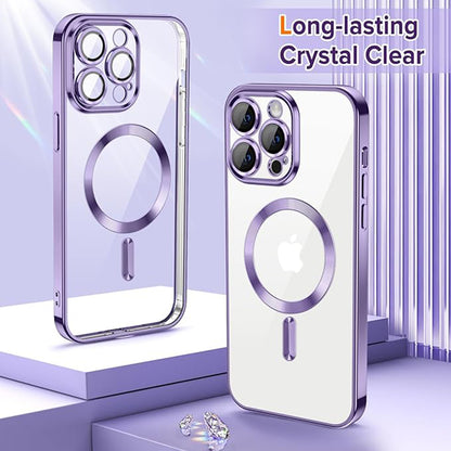 Θήκη MagSafe για Apple iPhone 14 Pro, Techsuit, Luxury Crystal, Ανοιχτό Μωβ