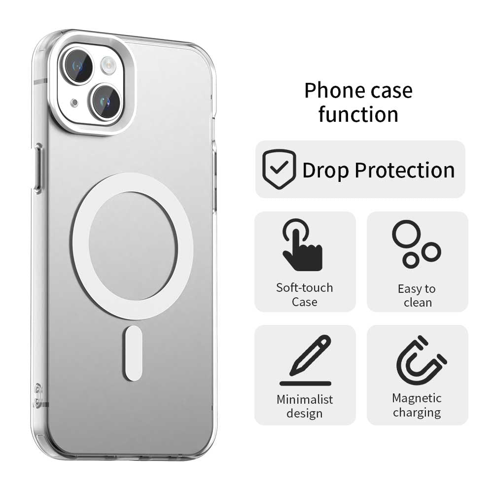 Θήκη MagSafe για Apple iPhone 14, Techsuit, CandyCase, Λευκή