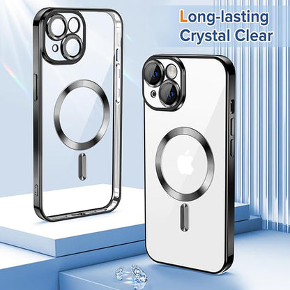 Θήκη MagSafe για Apple iPhone 14, Techsuit, Luxury Crystal, Μαύρο