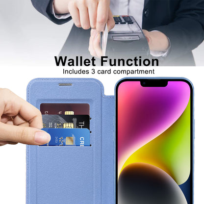 Θήκη MagSafe για Apple iPhone 14, Techsuit, SmartMag Book, Μπλε
