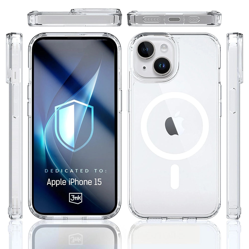 Θήκη MagSafe για Apple iPhone 15, 3MK, Armor MagCase, Διαφανής