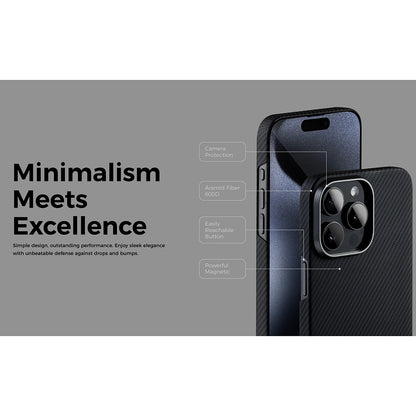 Θήκη MagSafe για Apple iPhone 15, Edizard, Air, Μαύρη