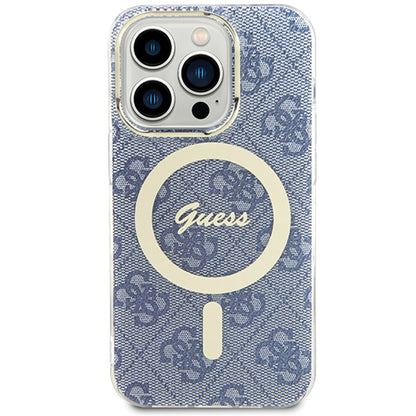 Θήκη MagSafe για Apple iPhone 15, Guess, IML 4G, Μπλε