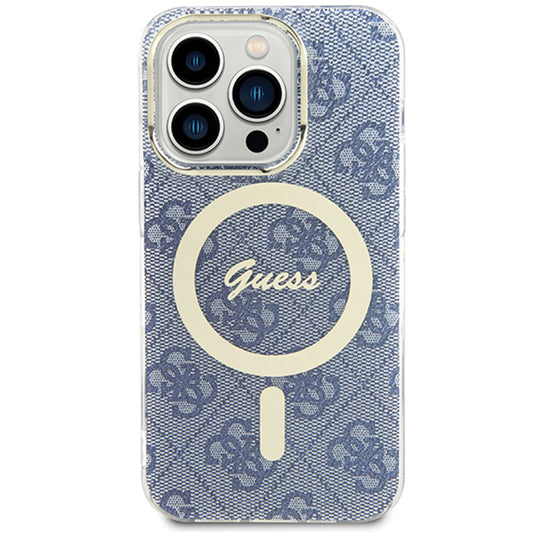 Θήκη MagSafe για Apple iPhone 15, Guess, IML 4G, Μπλε