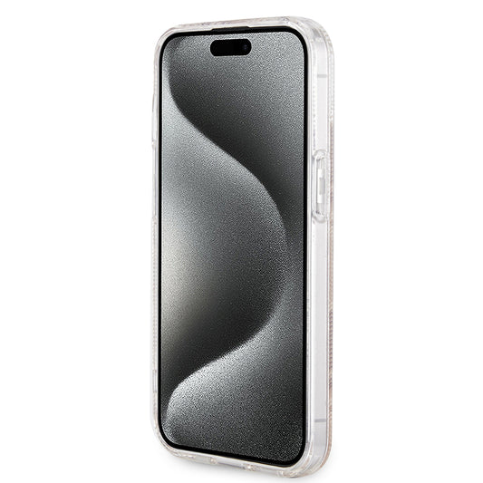 Θήκη MagSafe για Apple iPhone 15, Guess, IML Gcube, Καφέ