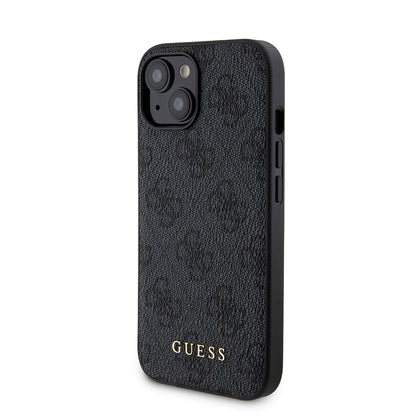 Θήκη MagSafe για Apple iPhone 15, Guess, Powerbank 4G Metal Logo, Μαύρη