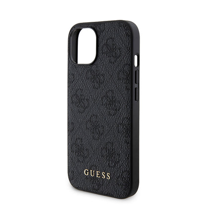 Θήκη MagSafe για Apple iPhone 15, Guess, Powerbank 4G Metal Logo, Μαύρη