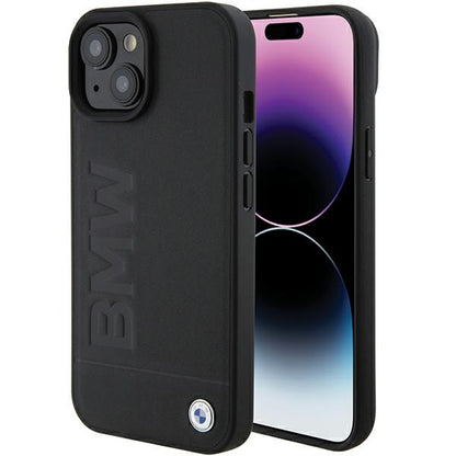 Θήκη MagSafe για Apple iPhone 15 Plus, BMW, Natural Hot Stamp, Μαύρη