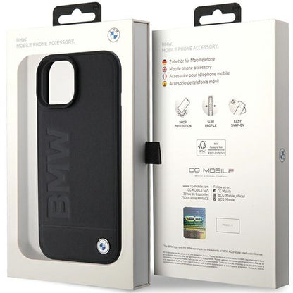 Θήκη MagSafe για Apple iPhone 15 Plus, BMW, Natural Hot Stamp, Μαύρη