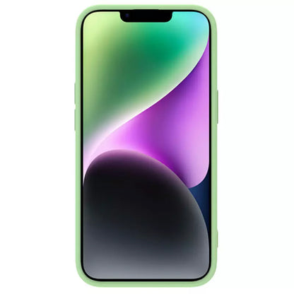 Θήκη MagSafe για Apple iPhone 15 Plus, Nillkin, CamShield Silky, Ανοιχτό Πράσινο