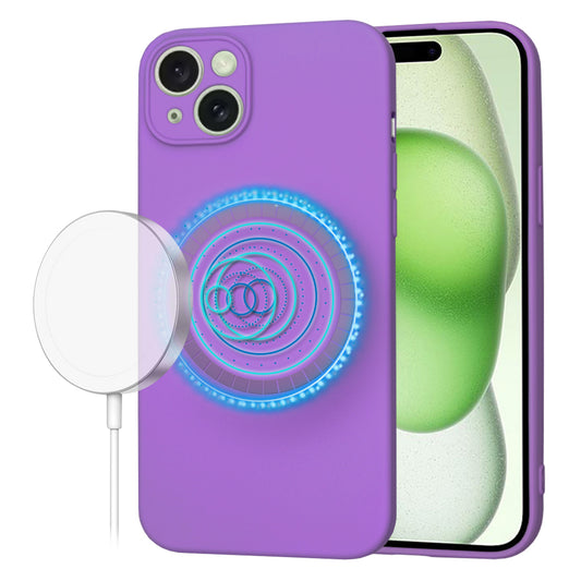 Θήκη MagSafe για Apple iPhone 15 Plus, Techsuit, SoftFlex, Μωβ