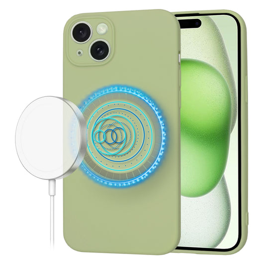 Θήκη MagSafe για Apple iPhone 15 Plus, Techsuit, SoftFlex, Matcha