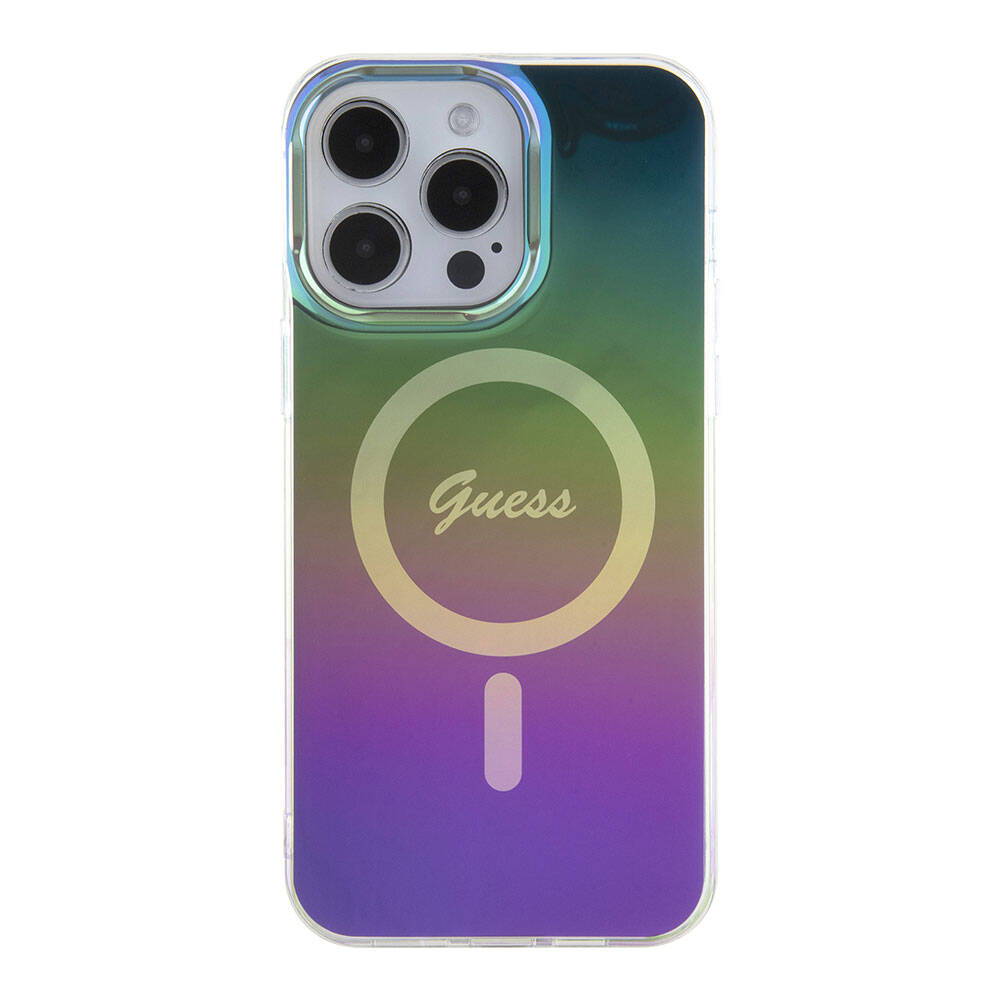 Θήκη MagSafe για Apple iPhone 15 Pro, Guess, IML Iridescent, Πολύχρωμη