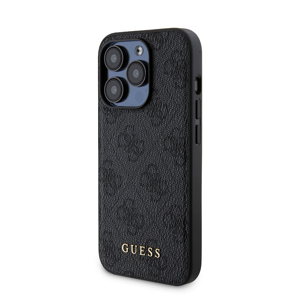 Θήκη MagSafe για Apple iPhone 15 Pro, Guess, Powerbank 4G Metal Logo, Μαύρη