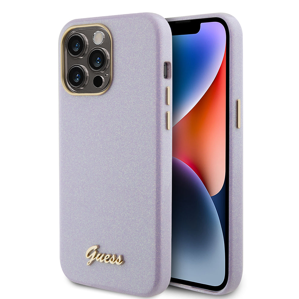 Θήκη MagSafe για Apple iPhone 15 Pro Max, Guess, Glitter Full Wrapped, Μωβ GUHCP15XPGMCSL
