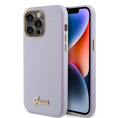 Θήκη MagSafe για Apple iPhone 15 Pro Max, Guess, Glitter Full Wrapped, Μωβ GUHCP15XPGMCSL