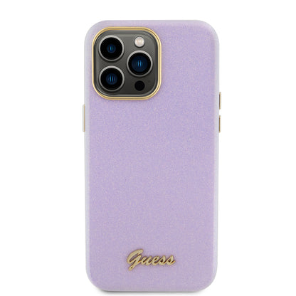 Θήκη MagSafe για Apple iPhone 15 Pro Max, Guess, Glitter Full Wrapped, Μωβ GUHCP15XPGMCSL