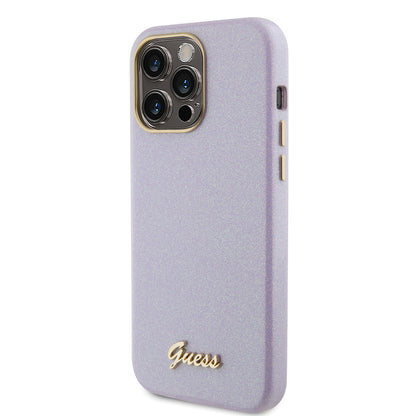 Θήκη MagSafe για Apple iPhone 15 Pro Max, Guess, Glitter Full Wrapped, Μωβ GUHCP15XPGMCSL