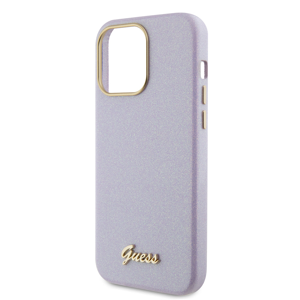 Θήκη MagSafe για Apple iPhone 15 Pro Max, Guess, Glitter Full Wrapped, Μωβ GUHCP15XPGMCSL