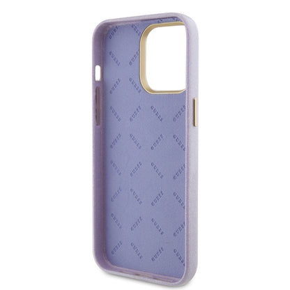 Θήκη MagSafe για Apple iPhone 15 Pro Max, Guess, Glitter Full Wrapped, Μωβ GUHCP15XPGMCSL