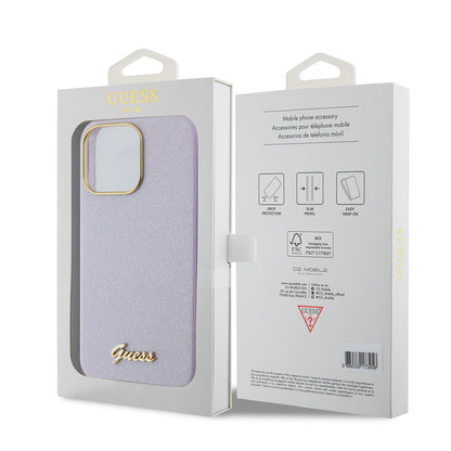 Θήκη MagSafe για Apple iPhone 15 Pro Max, Guess, Glitter Full Wrapped, Μωβ GUHCP15XPGMCSL